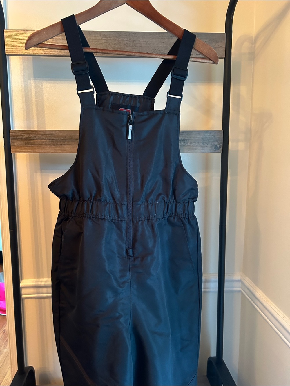 Swiss Tech Black Kids Snow One-Piece Bib
